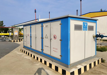 Gas regulation box for building
